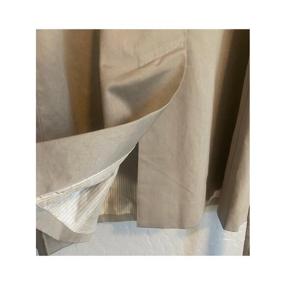 Banana Republic Women's Size S Trench Coat Belted Lined Single Breasted Khaki - Picture 6 of 8